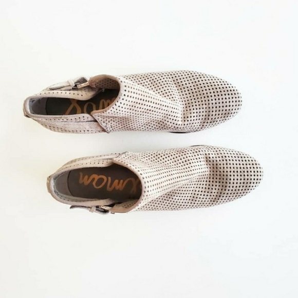 Sam Edelman Perforated Ankle Boots - Picture 4 of 6